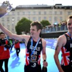 World Triathlon Leeds 2017 - Alistair Brownlee, Jonathan Brownlee celebrating