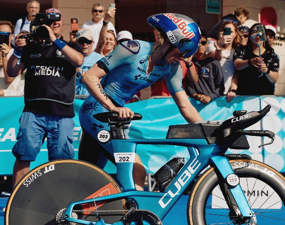 Lucy Charles Barclay bike PTO European Open May 2023 photo credit James Mitchell / PTO