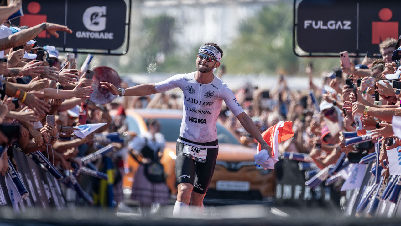 Sam Laidlow IRONMAN World Championship 2023 Nice finish line celebration