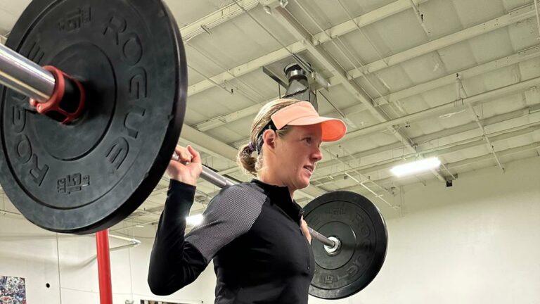 Taylor Knibb strength training with Erin Carson