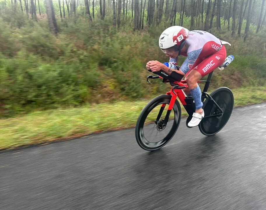 Alistair Brownlee bike leg Challenge Vieux Boucau 2023 photo credit Challenge Family