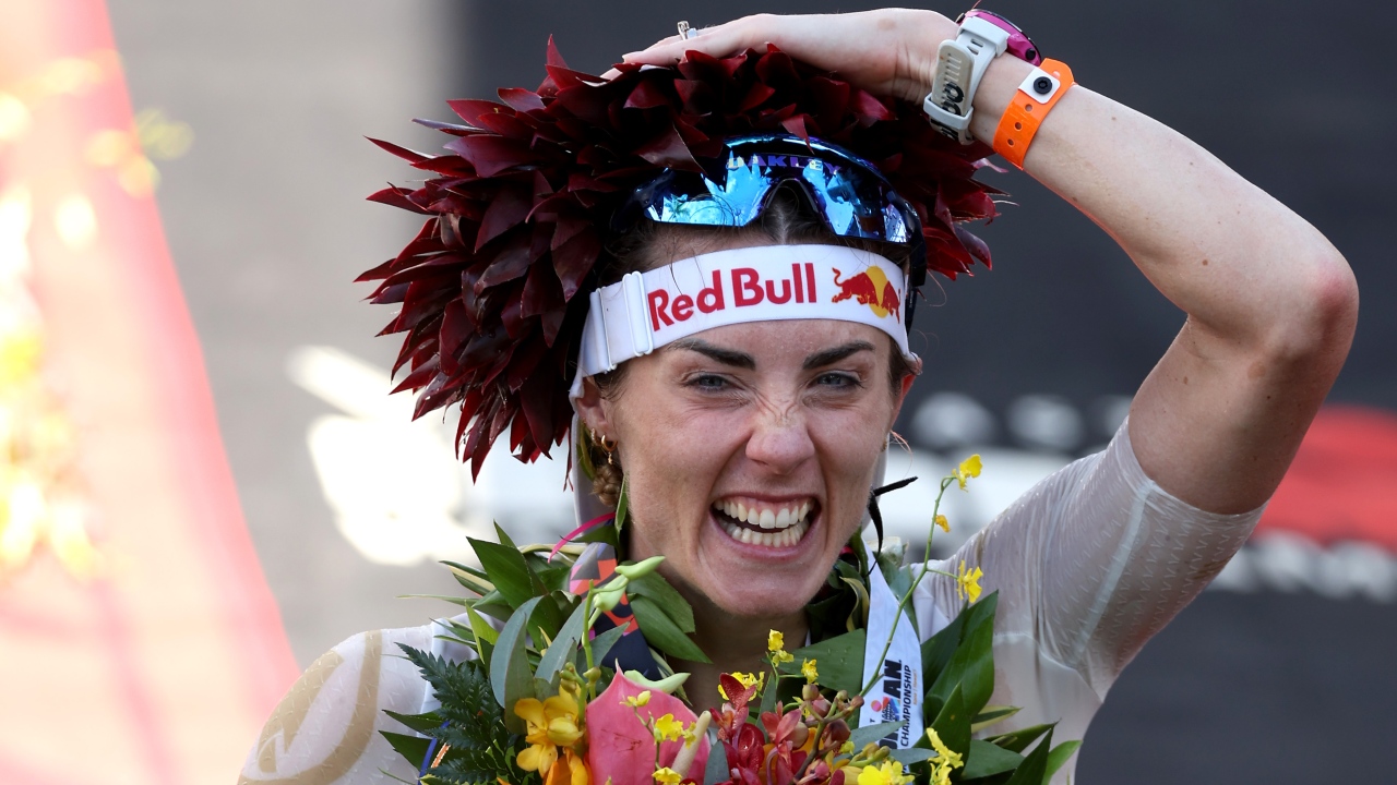 Lucy Charles Barclay wins 2023 IRONMAN World Championship photo credit Getty Images for IRONMAN