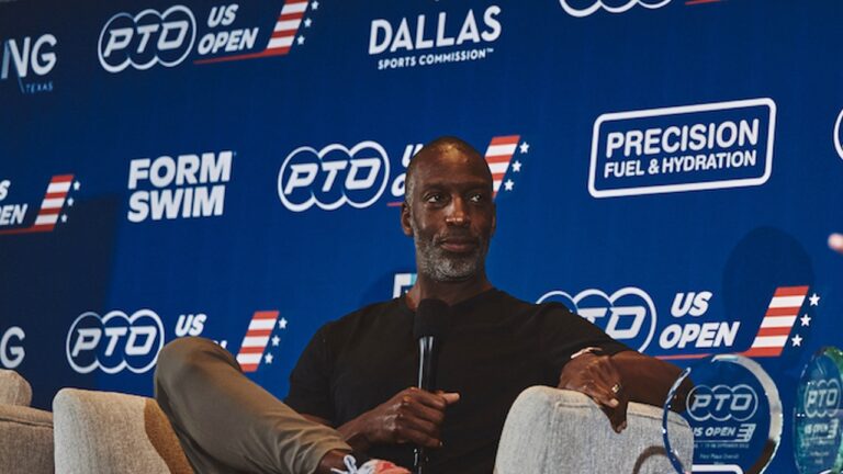 Track great Michael Johnson speaks ahead of US Open 2022 photo credit PTO
