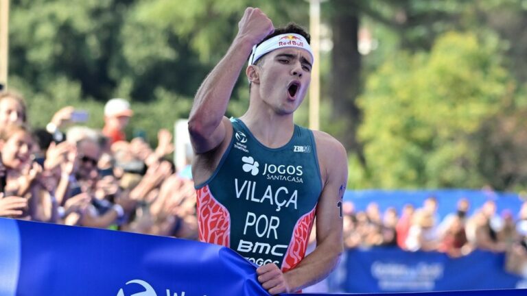 Vasco Vilaca World Triathlon Cup Rome 2023 Finish