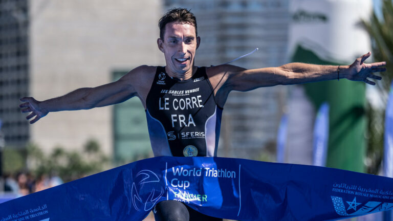 World Triathlon Cup Tangier 2023 Pierre Le Corre