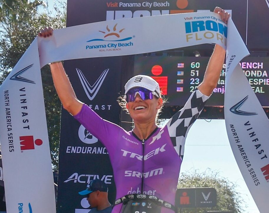 American Skye Moench takes the tape at IRONMAN Florida 2023