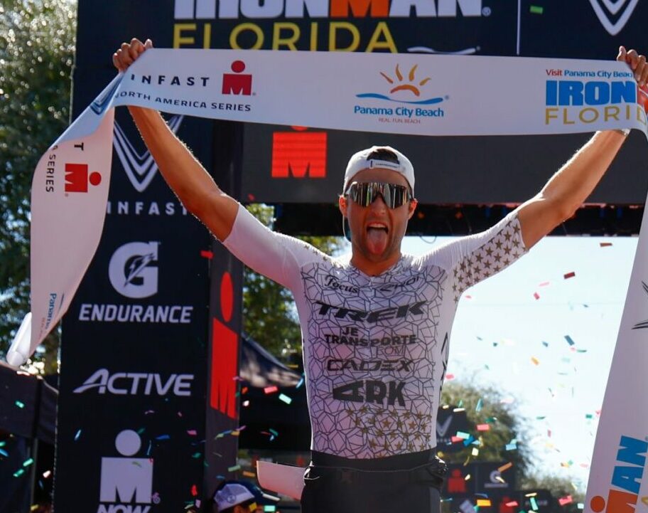 American Rudy von Berg wins in a new course record at IRONMAN Florida 2023