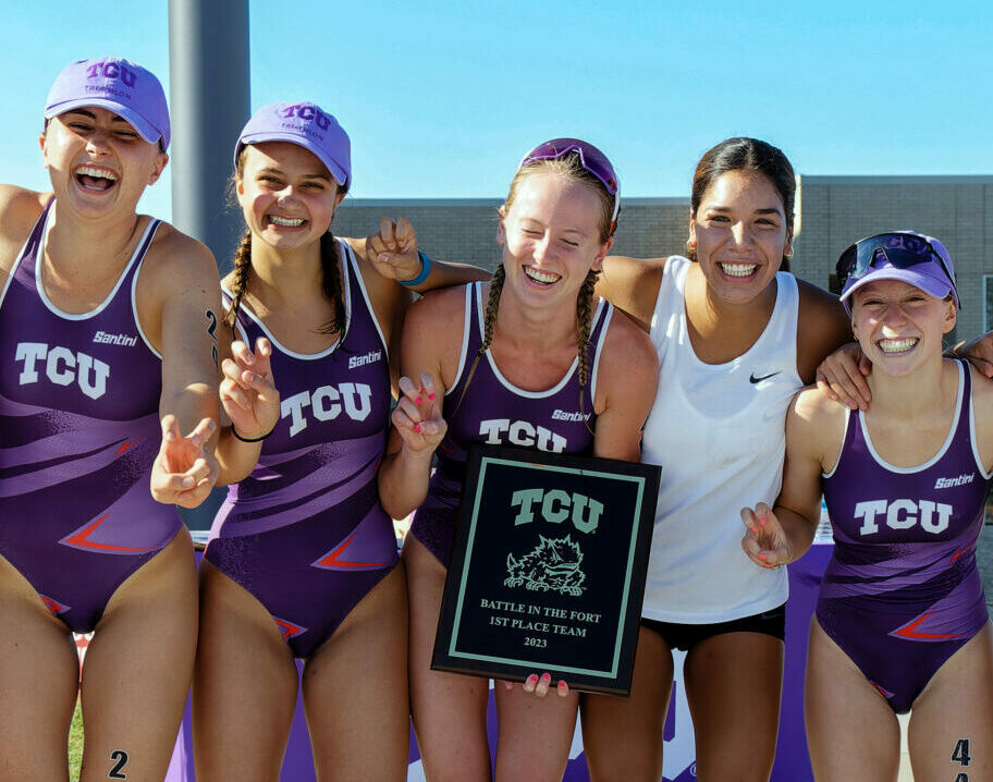 TCU Triathlon Team at Battle in the Fort 2023.