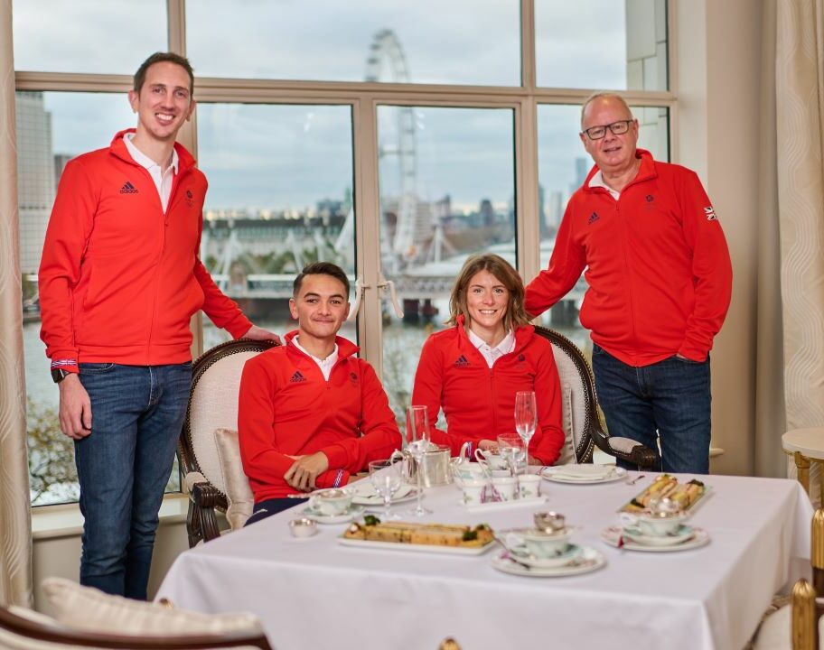 Mike Cavendish, Alex Yee, Beth Potter, Mark English - Team GB selection announcement November 2023, Savoy Hotel