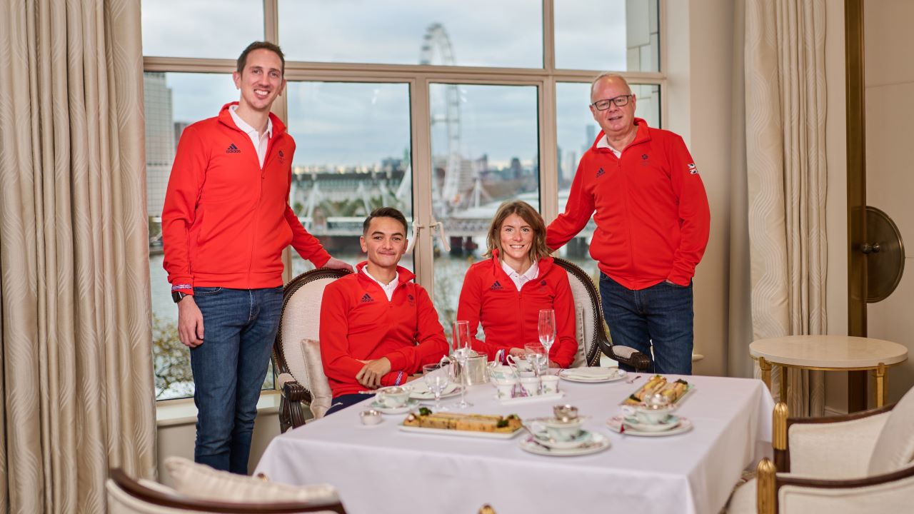 Mike Cavendish, Alex Yee, Beth Potter, Mark English - Team GB selection announcement November 2023, Savoy Hotel