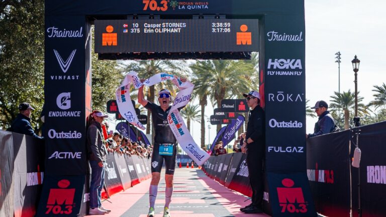 Casper Stornes wins 703 Indian Wells 2023 photo credit IRONMAN