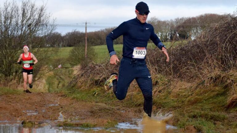 Vincent Luis moved past reigning champion Dom Coy late on at the Chevin Chase photo credit Dave Woodhead