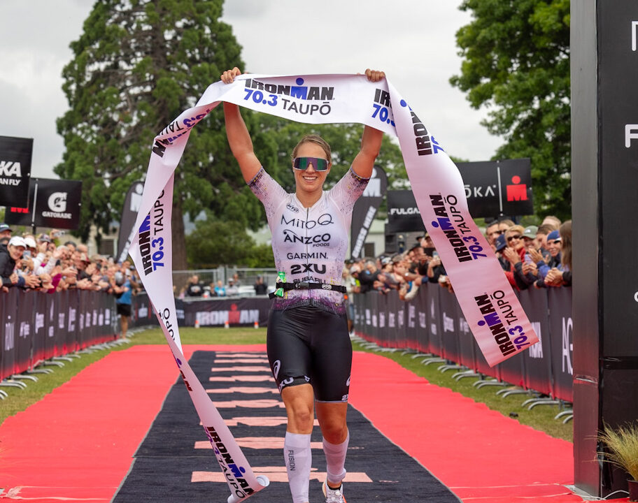 Hannah Berry of New Zealand wins IRONMAN 70.3 Taupo 2023