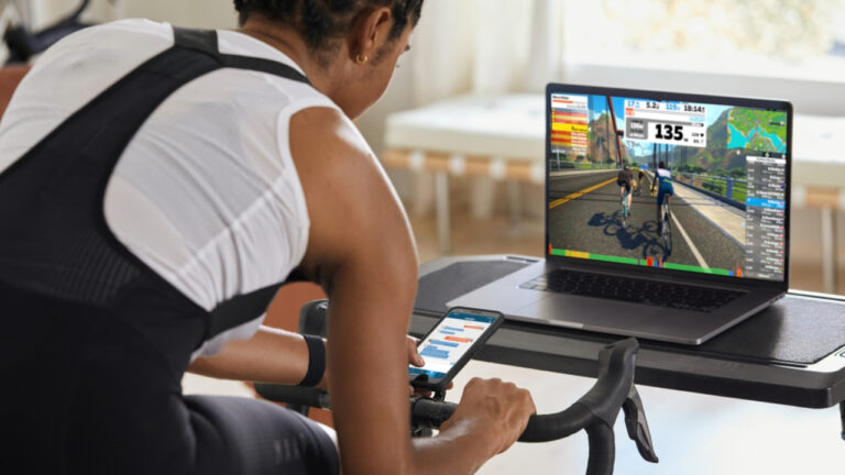 Riding on Zwift