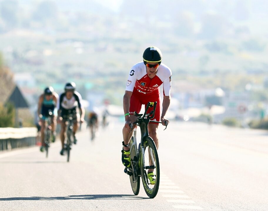 Alistair Brownlee climbs hill 70.3 Marbella photo credit IRONMAN