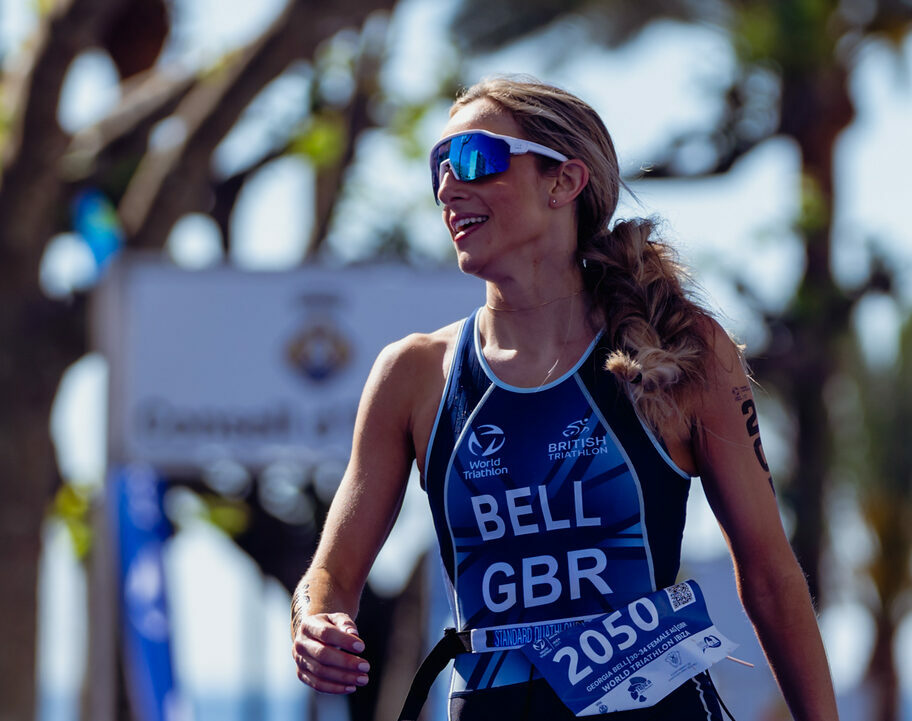 Georgia Bell pictured at the World Duathlon Championship in Ibiza in 2023.