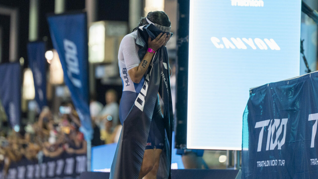 India Lee gave way to the emotions after winning in Miami.
