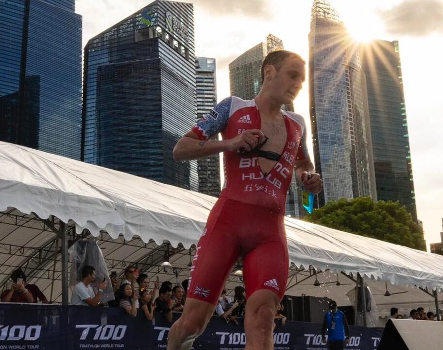 Alistair Brownlee run Singapore T100 2024 photo credit PTO