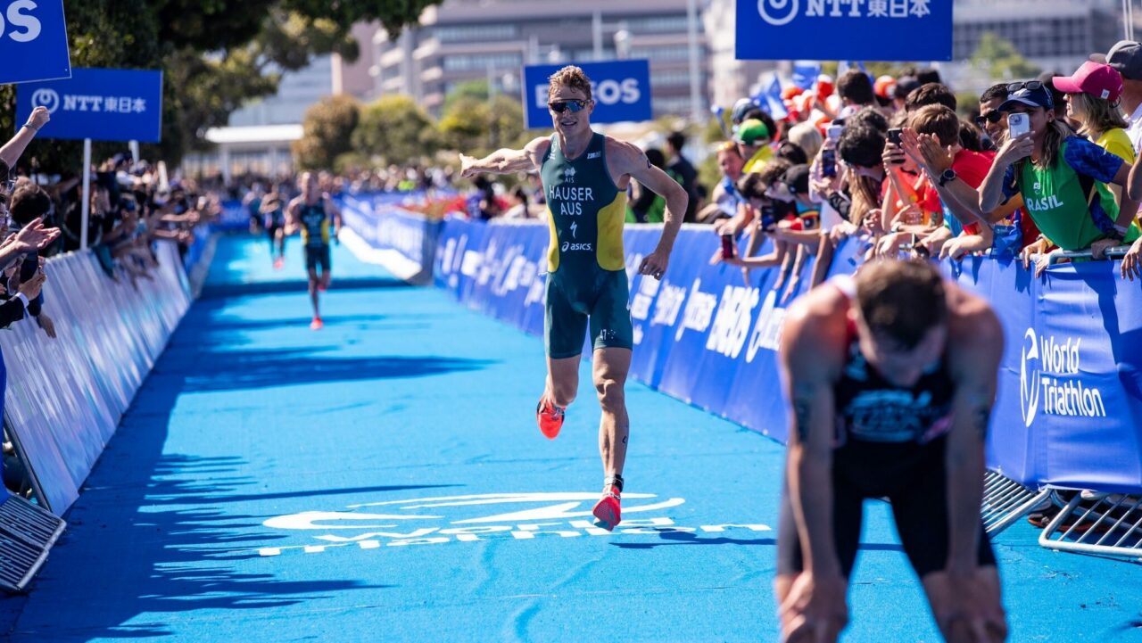 Matt Hauser finishes second behind Morgan Pearson at WTCS Yokohama.