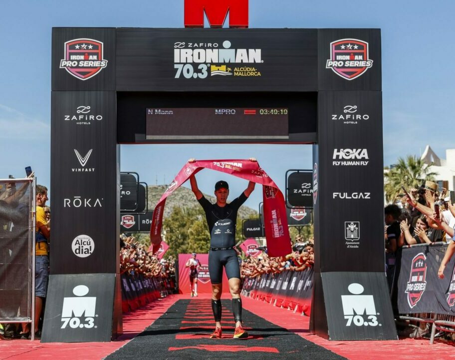 Nicolas Mann (GER) wins IRONMAN 70.3 Alcudia-Mallorca.