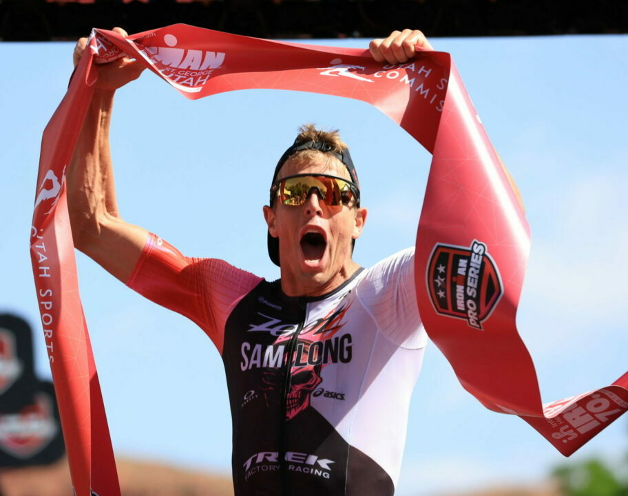 Sam Long took a big win to defend his IRONMAN 70.3 North American Championship title