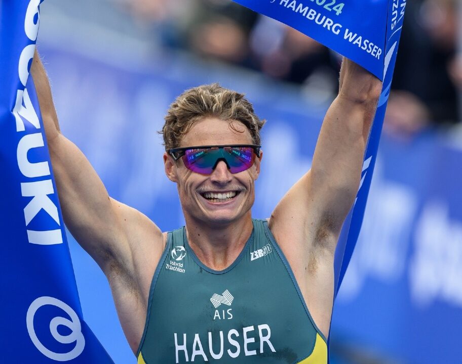 Matt Hauser Hamburg WTCS 2024 Photo credit: Tommy Zaferes / World Triathlon