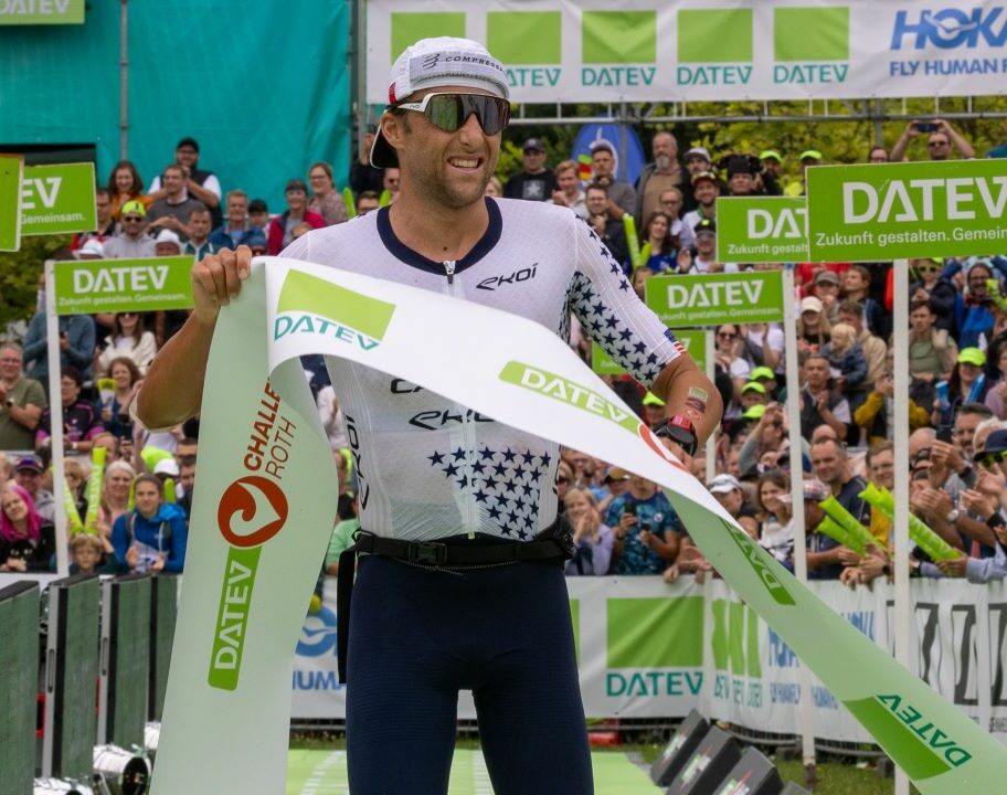 Rudy Von Berg finishing Challenge Roth 2024