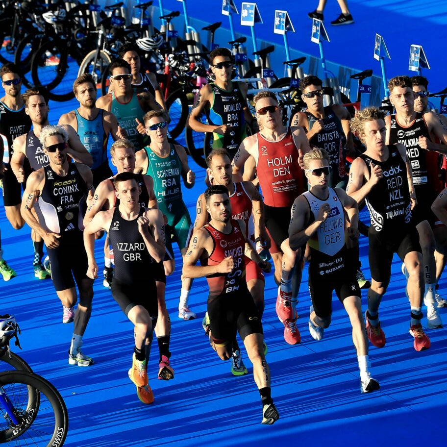 Paris Test Event Mixed Team Relay start 2023 duathlon