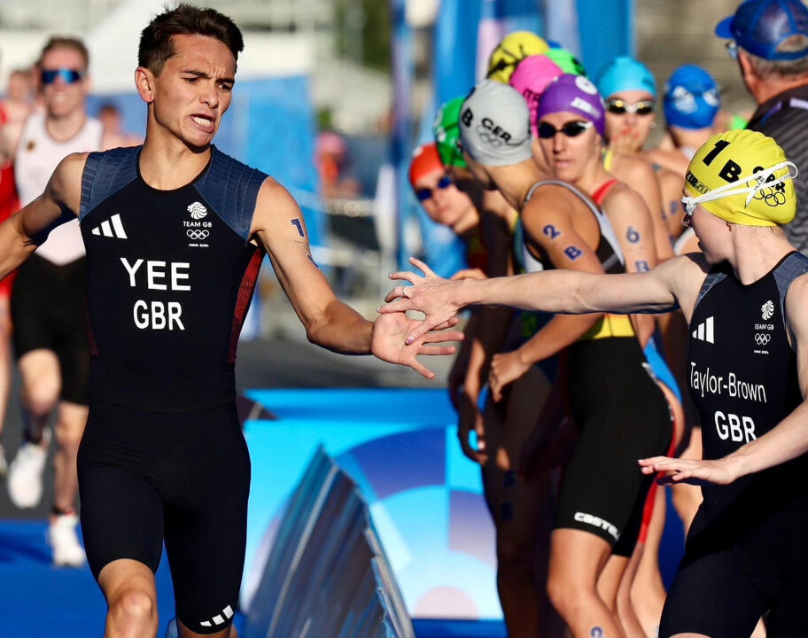 Paris 2024 Olympic Mixed Triathlon Relay Alex Yee Georgia Taylor Brown