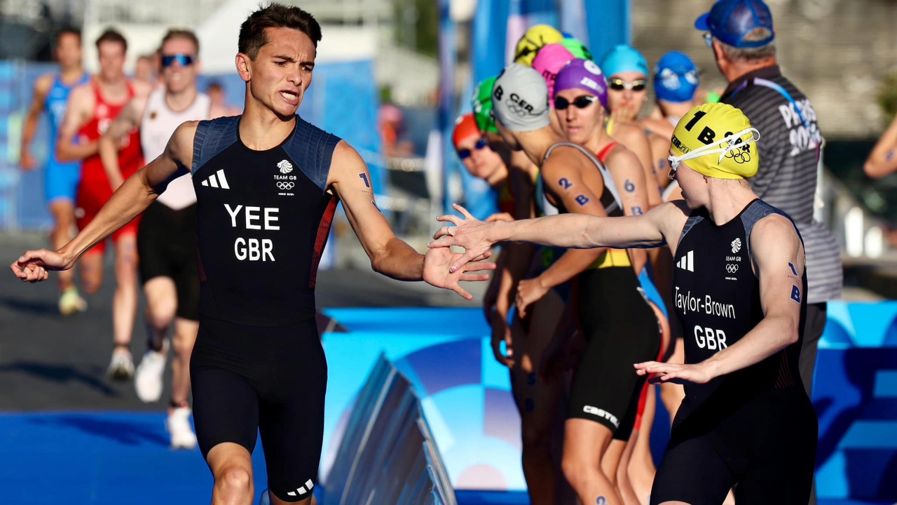Paris 2024 Olympic Mixed Triathlon Relay Alex Yee Georgia Taylor Brown