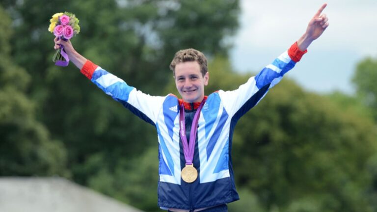 Alistair Brownlee Olympics Triathlon London 2012 Podium Gold