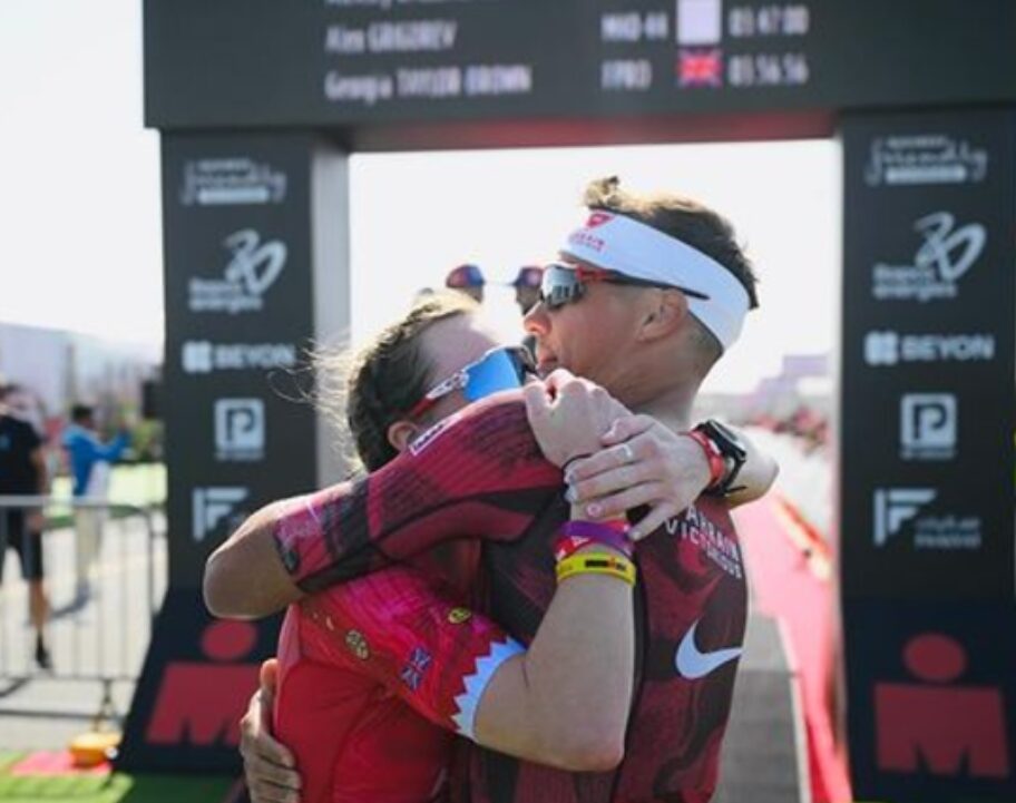 Georgia Taylor Brown Vincent Luis IRONMAN 703 Bahrain winners 2024 Photo credit: IRONMAN 70.3 Bahrain