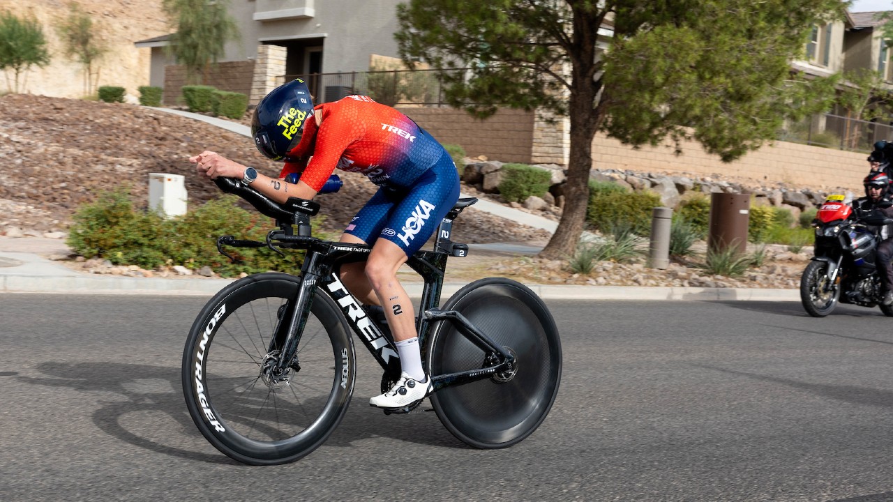 Taylor Knibb bike Lake Las Vegas T100 photo credit T100