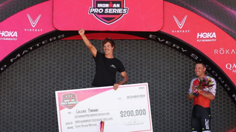 Gregory Barnaby IRONMAN Pro Series champion 2024
