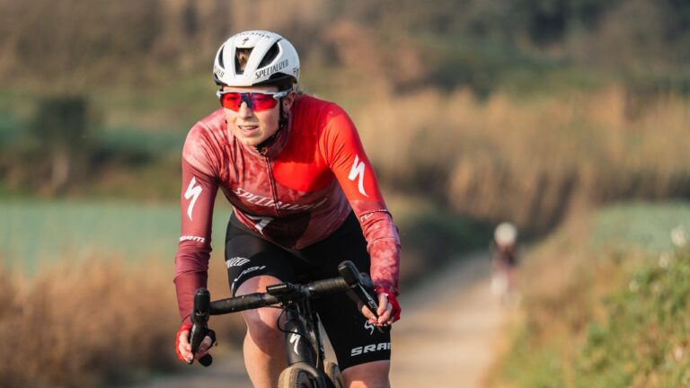 Georgia Taylor Brown Santa Vall gravel race 2025 photo credit Santa Vall and Gravel Earth Series