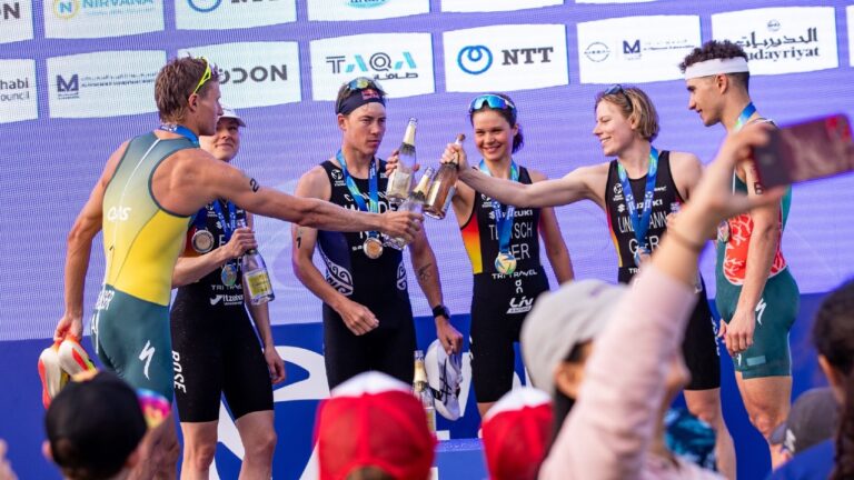 WTCS Abu Dhabi individual podiums 2025 Photo credit World Triathlon