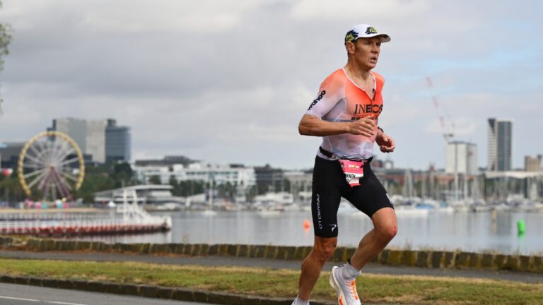 Cameron Wurf run 703 Geelong 2025 photo credit IRONMAN
