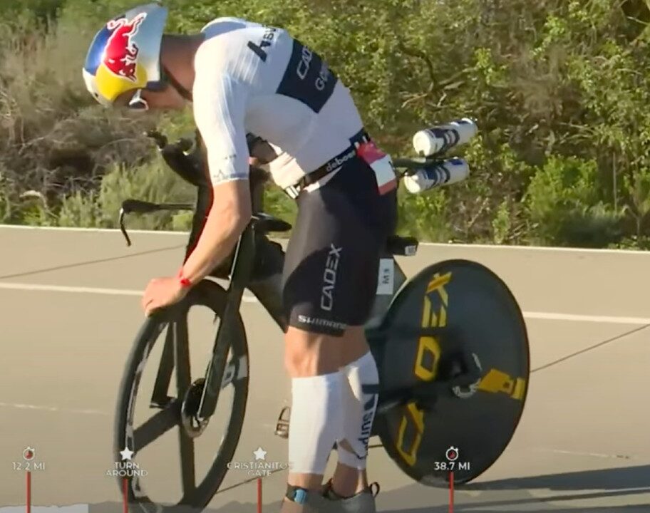 Kristian Blummenfelt Puncture IRONMAN 703 Oceanside 2025
