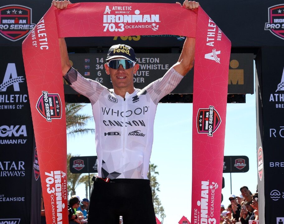 Lionel Sanders IRONMAN 70.3 Oceanside 2025 Finish Line