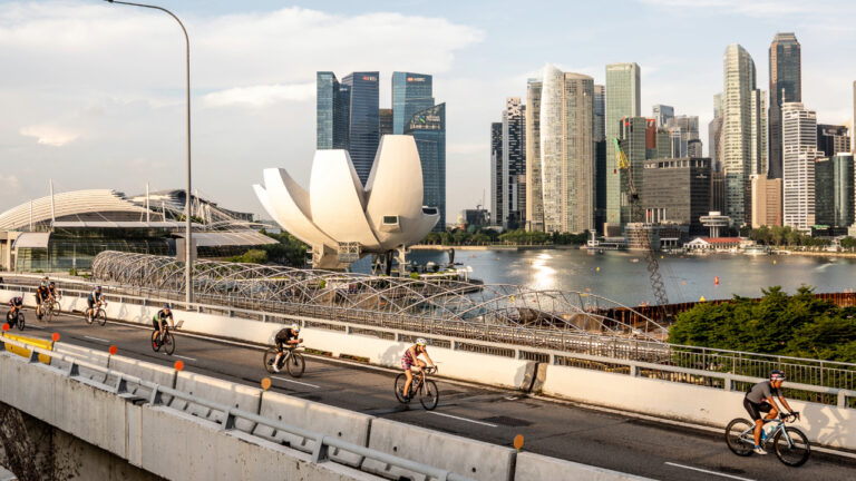 Singapore T100 age group bike course