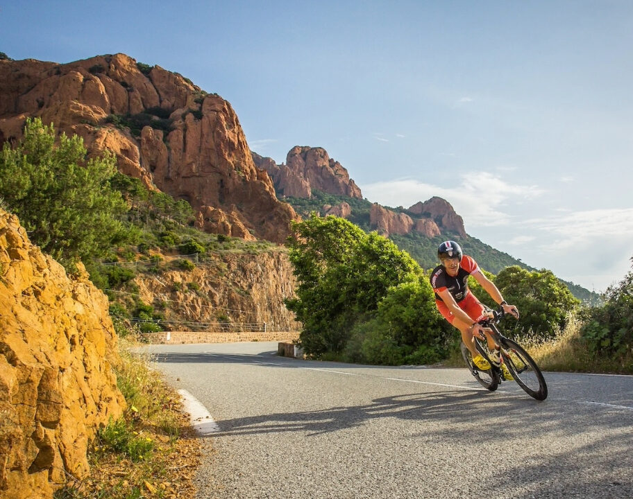French Riviera T100 bike course Esterel