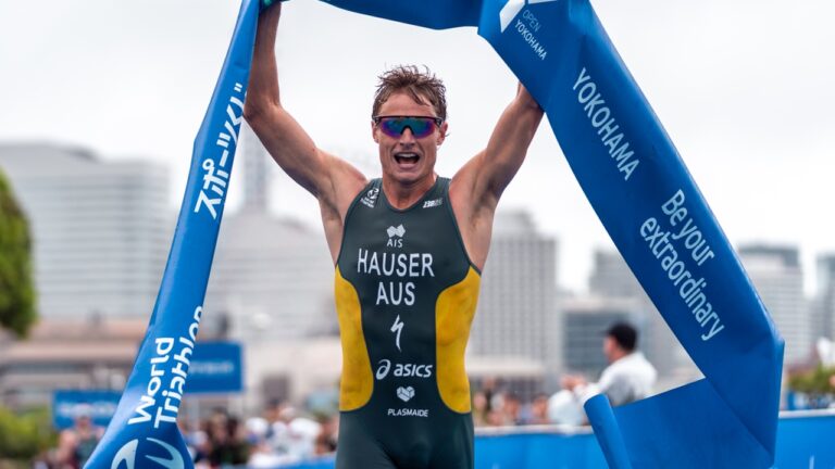 Matt Hauser wins WTCS Yokohama 2025 photo credit World Triathlon