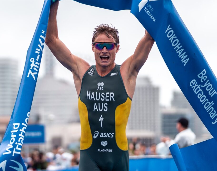 Matt Hauser wins WTCS Yokohama 2025 photo credit World Triathlon