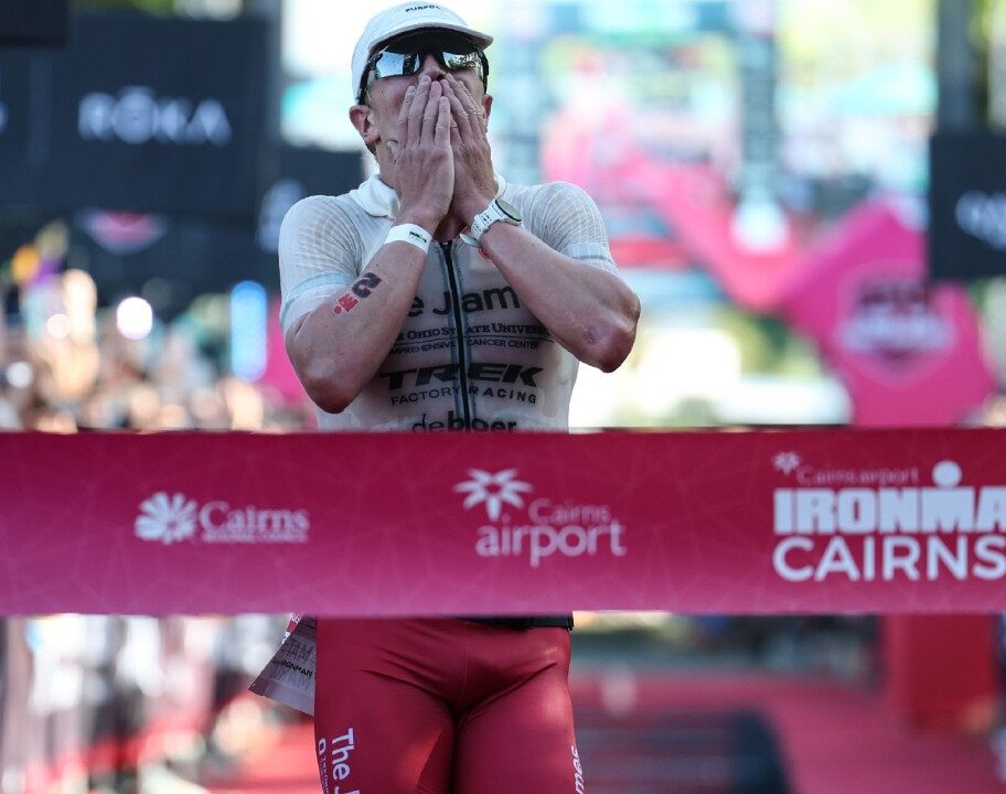 Matthew Marquardt IRONMAN Cairns 2025 Finish Line