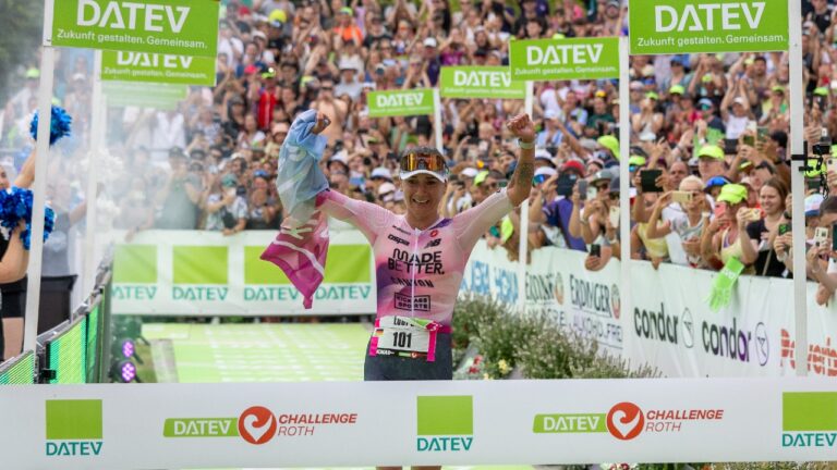 Laura Philipp celebrates Challenge Roth win 2025