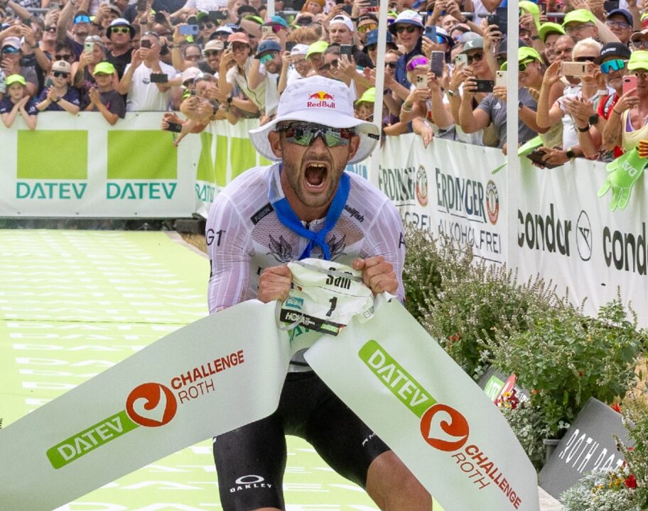 Sam Laidlow celebrates Challenge Roth win 2025
