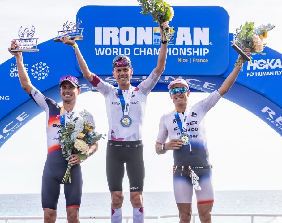 Stornes Iden Blummenfelt IMWC Nice podium 2025