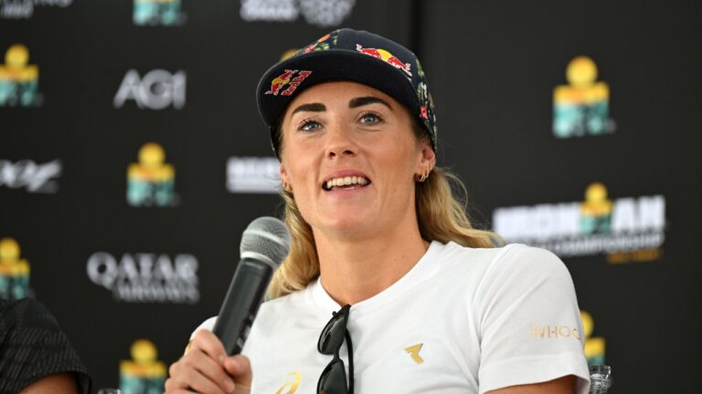Lucy Charles Barclay IRONMAN press conference Kona 2025