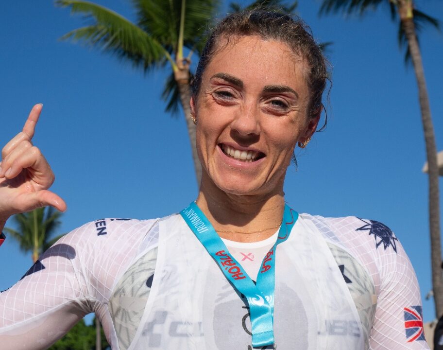 Lucy Charles Barclay training swim Kona 2025
