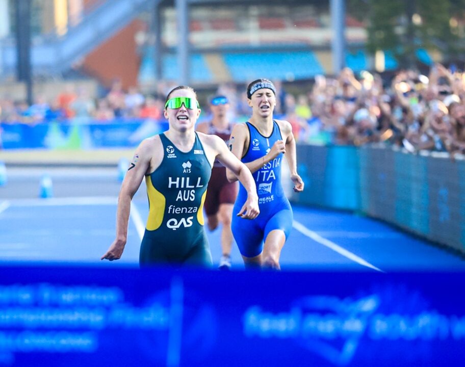 Richelle Hill wins u23 race wtcs wollongong 2025